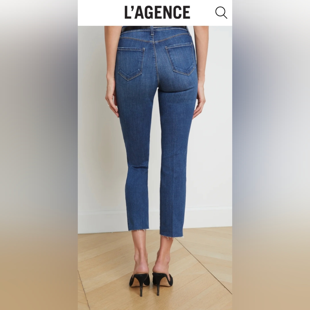 L'Agence High Rise Sada Cropped Jeans